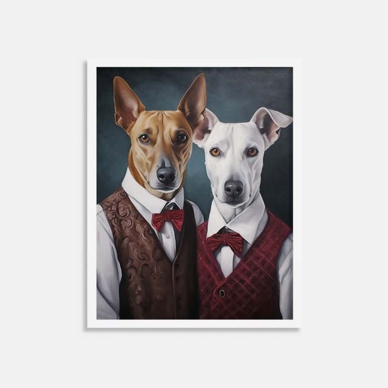 Pet Art Photo Frame - The Brothers