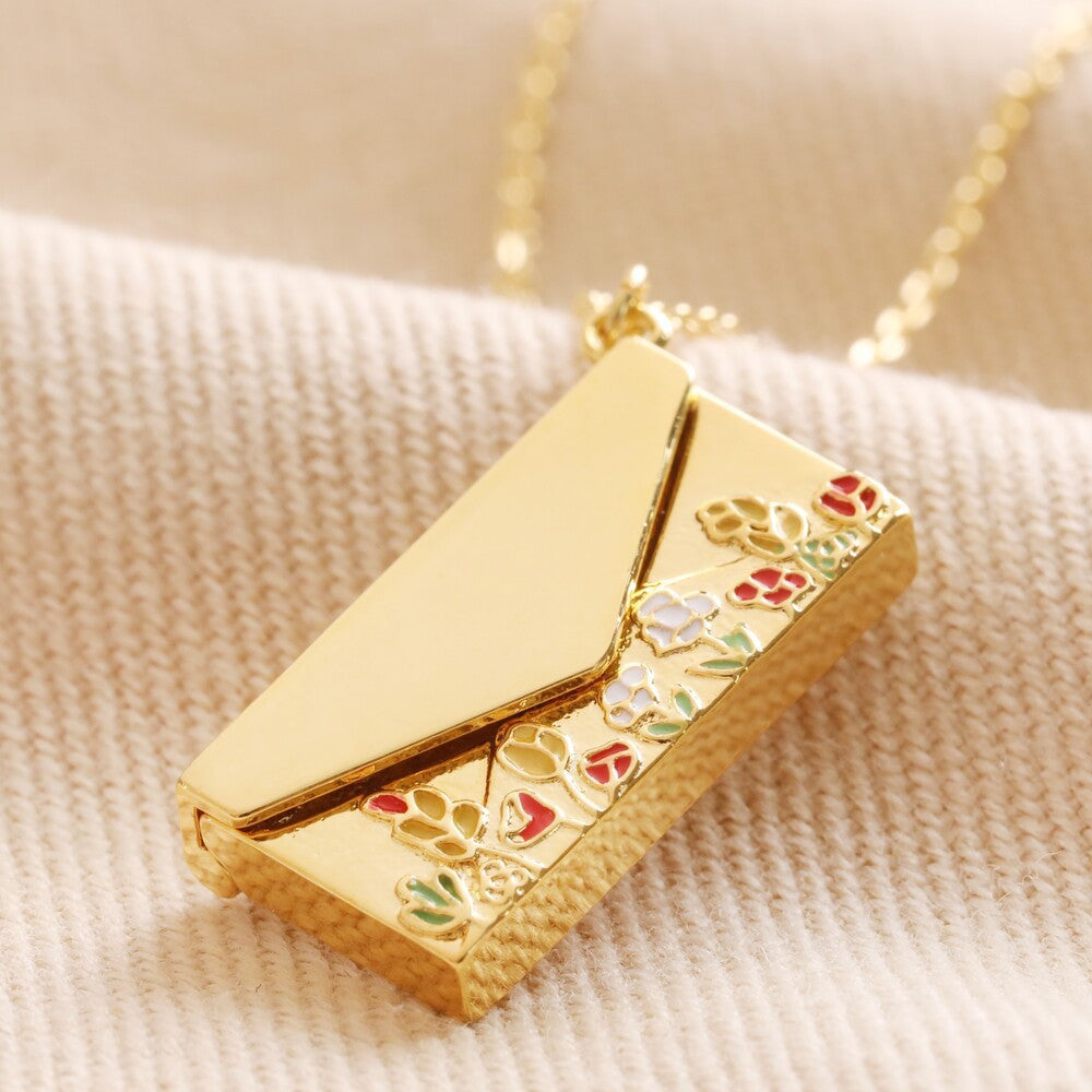 Artistic Retro Floral Custom Necklace - Premium Gift Box Set