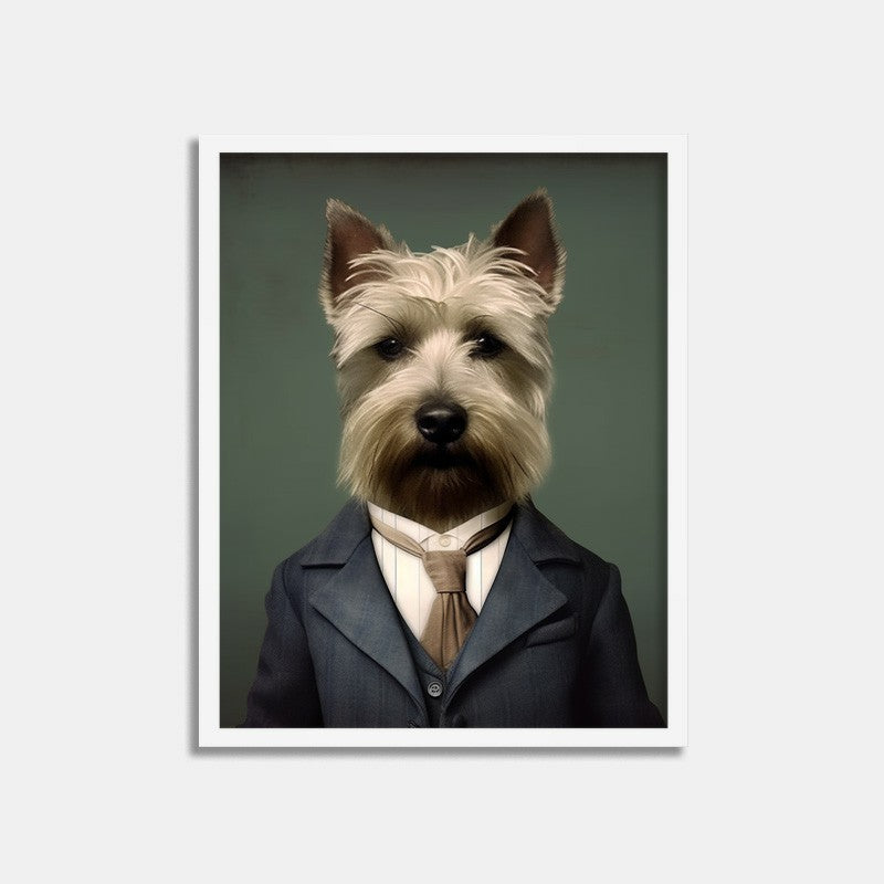 Pet Art Photo Frame - Sophisticated Gentleman Attire