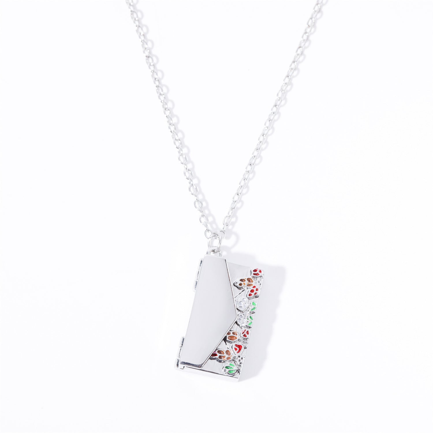 Artistic Retro Floral Custom Necklace - Premium Gift Box Set